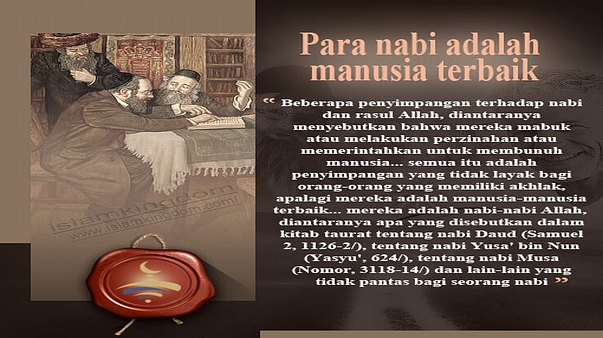 Para nabi adalah manusia terbaik