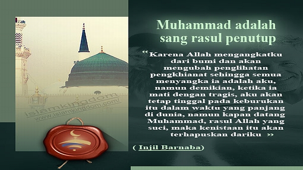 Muhammad adalah sang rasul penutup