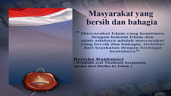 Masyarakat yang bersih dan bahagia