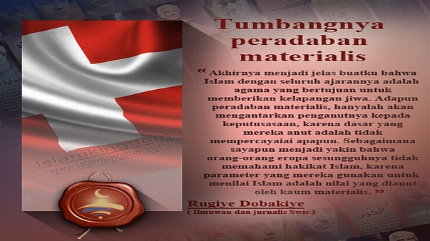 Tumbangnya peradaban materialis