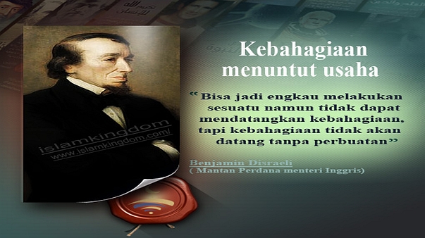 Kebahagiaan menuntut usaha