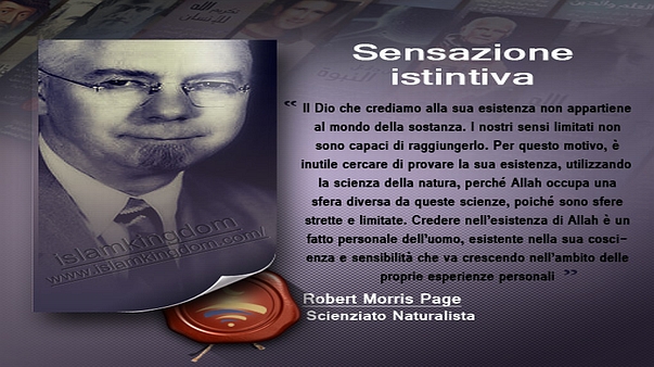 La sensazione istintiva.